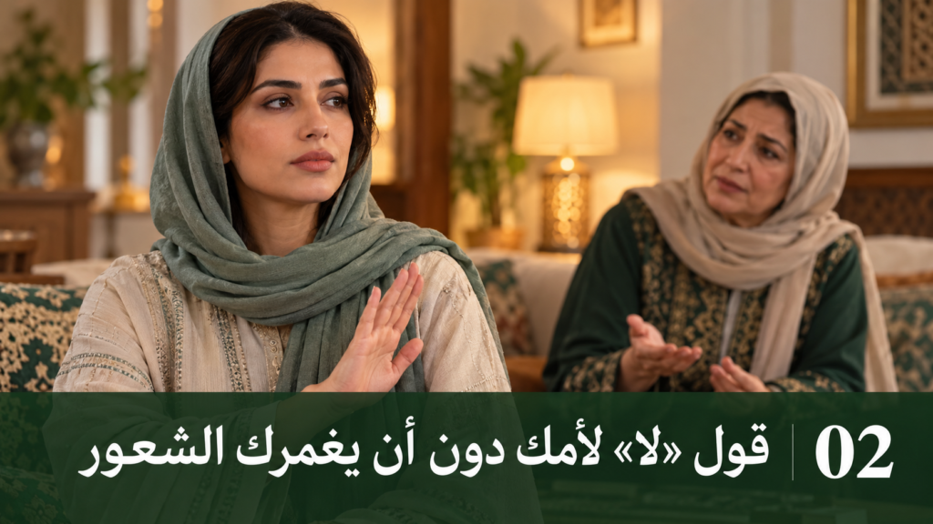 قول «لا» لأمك دون أن يغمرك الشعور